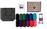 Knit Picks Hue Shift Afghan Knitting Pattern Project Kit (Jewel)