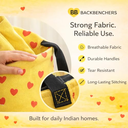 Image of Laundry Bag /Laundry Basket /Clothes Storage Box /Storage Basket /Storage Bag, 48L (Yellow-3)