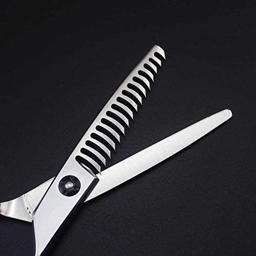 Professional Hair Cutting Shears, 6 inch Professional japan 440c antlers hair scissors cutting barber haircut thinning shears hairdressing scissors (Color : Set)