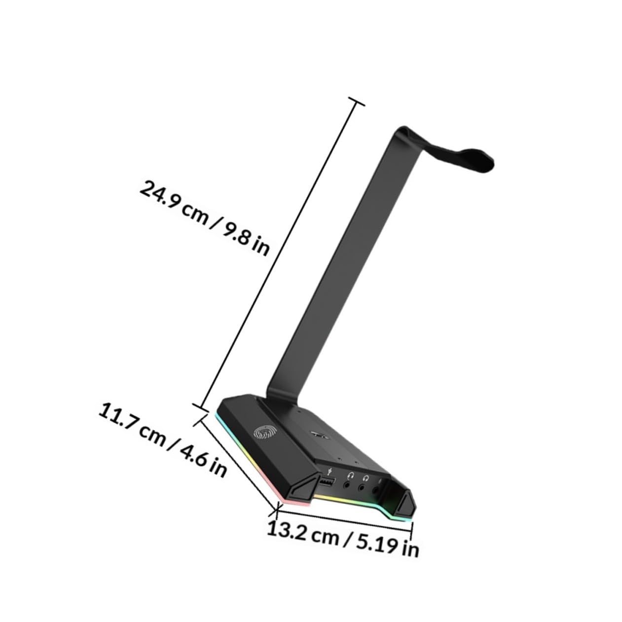 Amosfun Soporte De Escritorio Carga Usb Auriculares Rgb Para Gaming y Oficinas