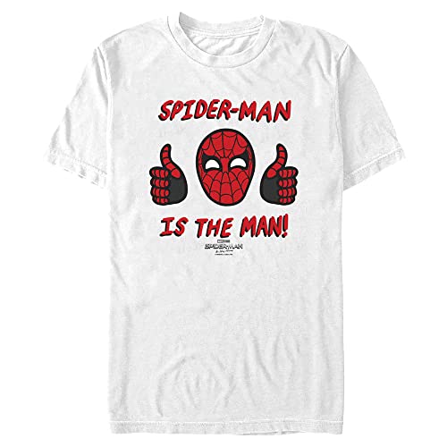 T-shirt Spider-Man manches courtes blanc 3XL vêtement Marvel No Way Home coton