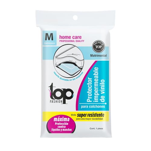 Catálogo para Comprar On-line Cubre Colchon de Plastico que puedes comprar esta semana. 47 TOP FASHION Protector Impermeable De Vinilo para Colchón Matrimonial, con Resorte Elástico Ajustable, Súper Resistente Y Lavable