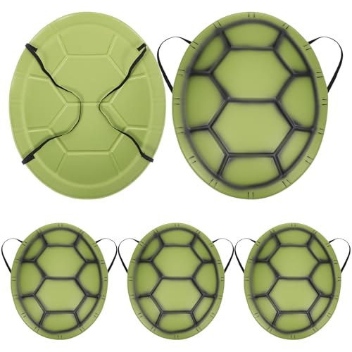 Healeved Disfraz de Tortuga para Pequeño 5 Piezas Caparazón de Tortuga Eva Ajustable, Accesorios de Actuación Fiestas y Carnavales