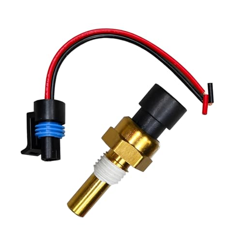 Sandfren Car Engine Coolant Temperature Sensor, Vehicles Cooling Water Temp Sensor with Connector Pigtail Harness, Automotive OEM19236568 Replacement, Compatible with Avalanche Cobalt Aveo