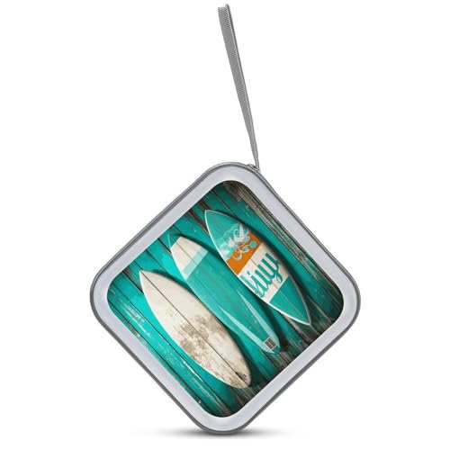 Étui de rangement pour 40 CD DVD modèle moderne turquoise One Size - 2