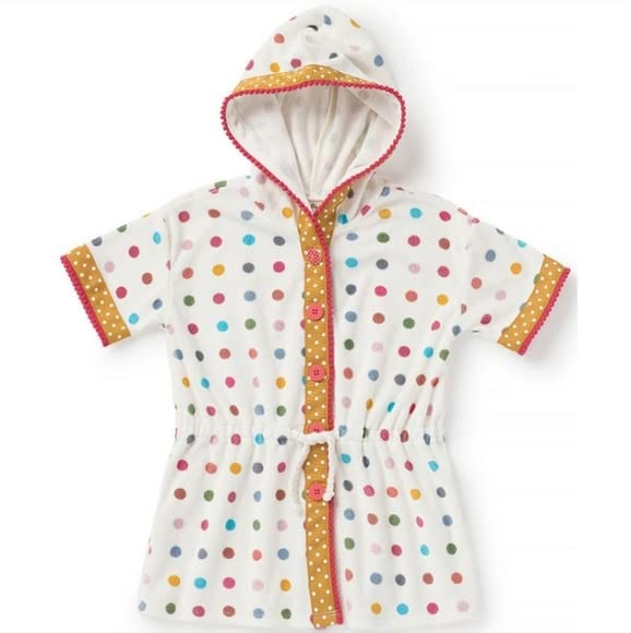 Matilda Jane TerryCloth Sunfish Swim Cover Up (polka dot) Size-6