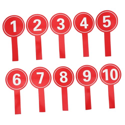 Angoily 10 piezas tableros de puntaje portátiles de espuma roja