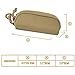 LIVIQILY Tactical MOLLE Glasses Shockproof Protective Box Portable Outdoor Sunglasses Pouch Eyewear Carry Case (Tan)