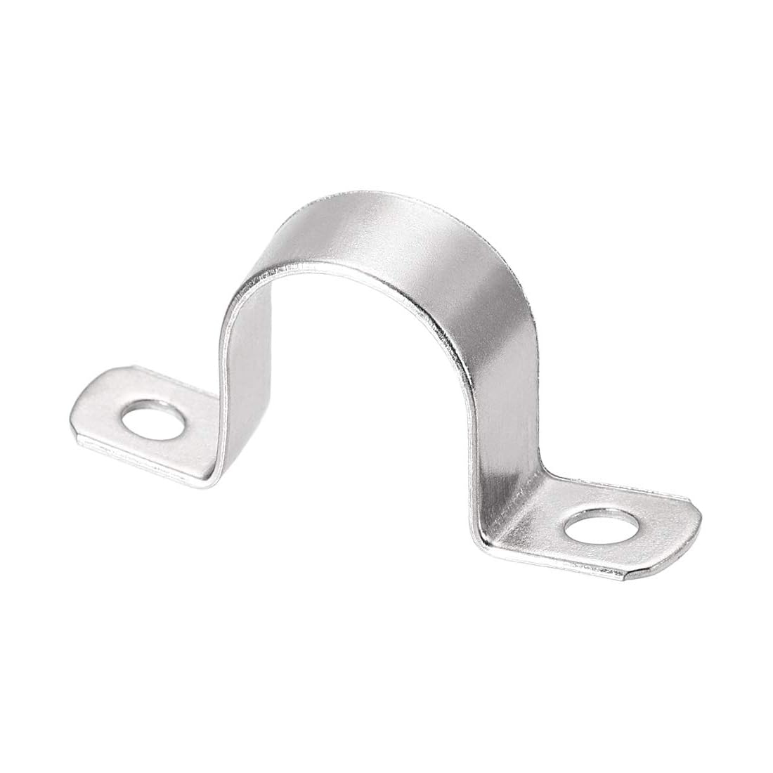 Unifizz 35mm(1.4") Heavy Duty 2 Hole U-Bracket Pipe Clamp,304 Stainless Steel Rigid U-Tube Strap Clamp Hanger Tube Tension Clips 8pcs