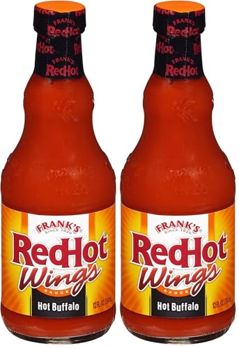 Frank's RedHot Hot Buffalo Wings Hot Sauce, 12 fl oz (Pack of 2)