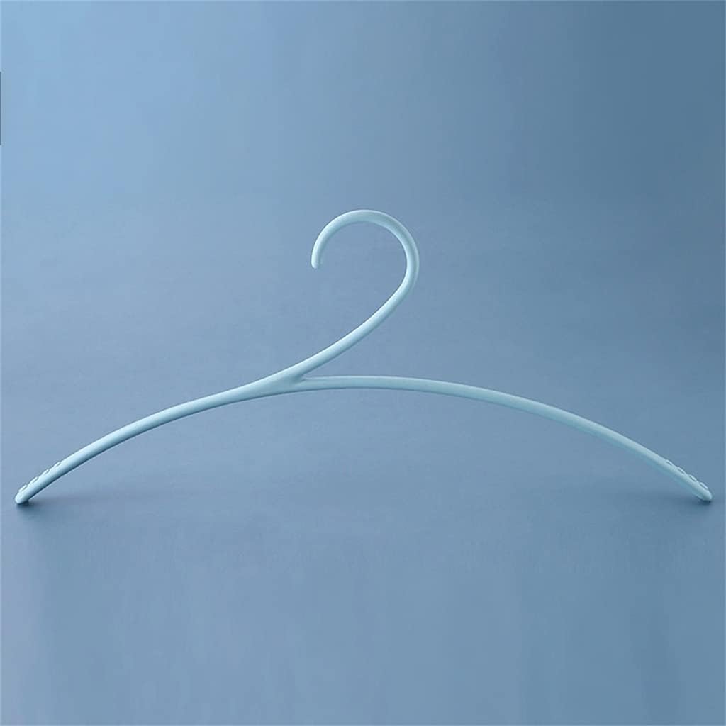 Portable Plastic Display Hanger Windproof Wardrobe Coat Shirt Suit Hanger Clothes Storage Rack(Blue)