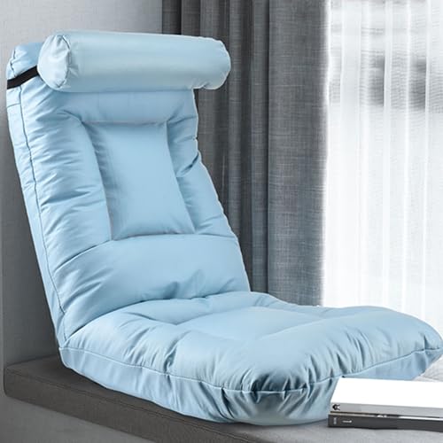 Canapé de jeu au sol bleu idéal pour la méditation et la lecture dans le salon