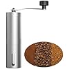 Manual Coffee Grinder, Multi Adjustable Settings, Portable Hand Coffee Grinder with Ceramic Burr & Detachable Hand Crank for Travel, Camping, Office, Espresso, Pour-Over and More