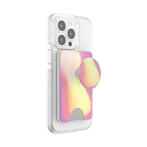 PopSockets Phone Wallet for MagSafe, Phone Card Holder with Grip, Pink - Aurange 2