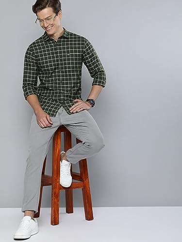 Image of The Indian Garage Co Men Cotton Slim Fit Shirt
