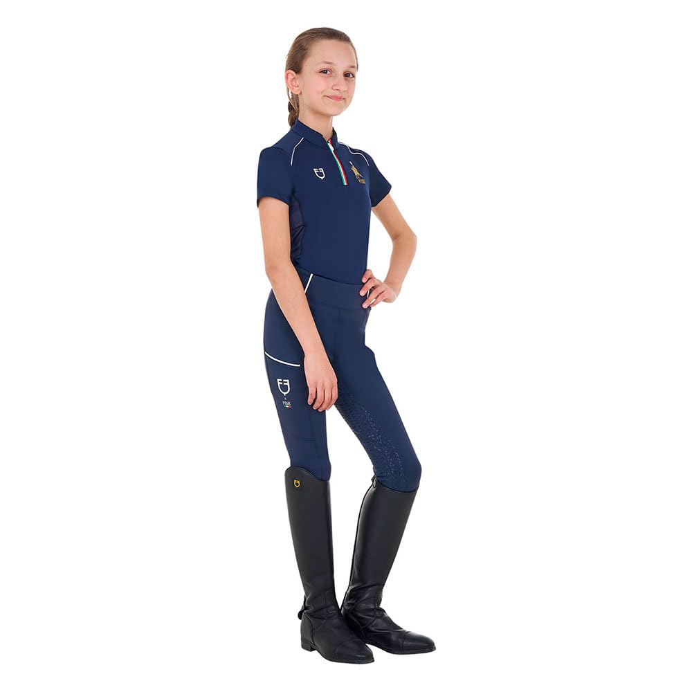Fise Technical Training Zip Junior Short Sleeve Polo 10 Years