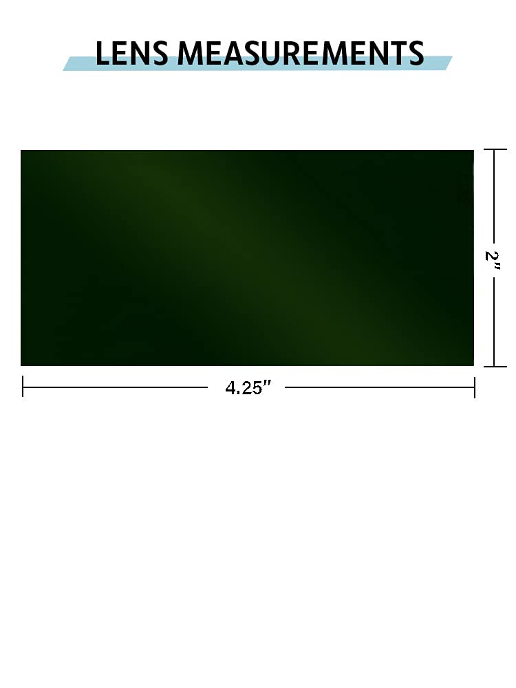 Verde soldadura parasol 14 estándar tamaño pequeño 2 x 4,25