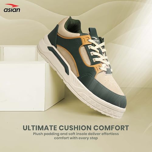 Image of ASIAN Nexus-02 Men's Casual Sneakers | Trendy Lace-Up Design | Lightweight Comfort, Premium Finish & Anti-Slip Sole for Daily Use