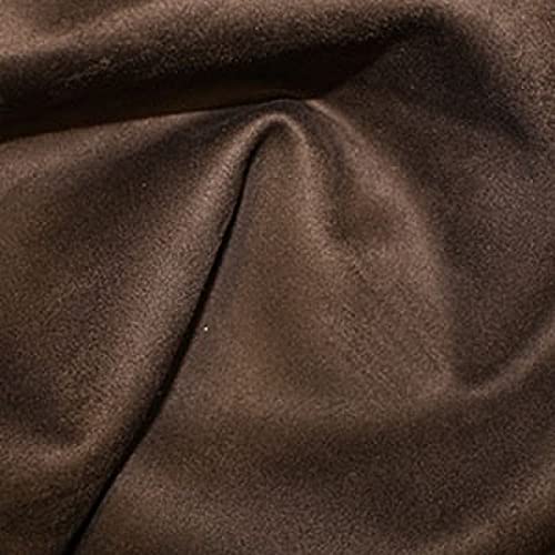 Tissu de plongée en néoprène de luxe coloris marron et suédine douce pour haute couture