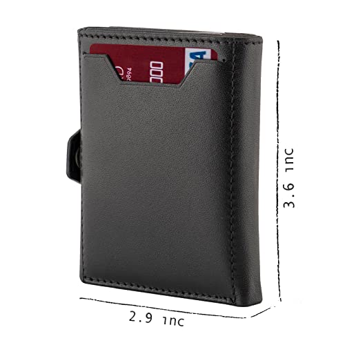 TRUSADOR Verona Unisex Rfid Trifold Leather Wallets Front Pocket Wallet2