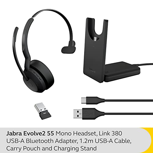 Jabra Evolve2 55 - Link380A Ms Mono (Include Stand) - 2