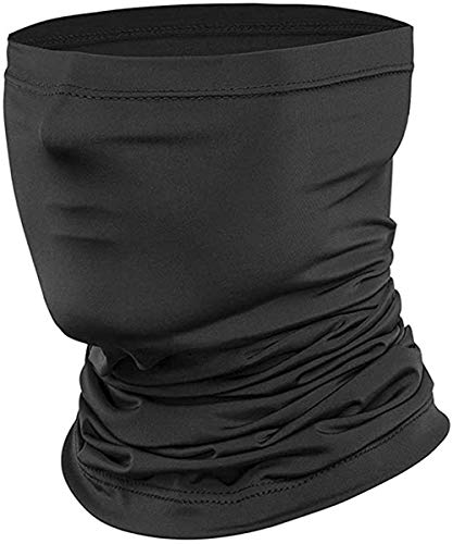Thstheaven Herren Multifunktionale dehnbare Outdoor-Sport Stirnband Gesicht Hals Schal Maske für Angeln Wandern Laufen Radfahren (Schwarz) Cover