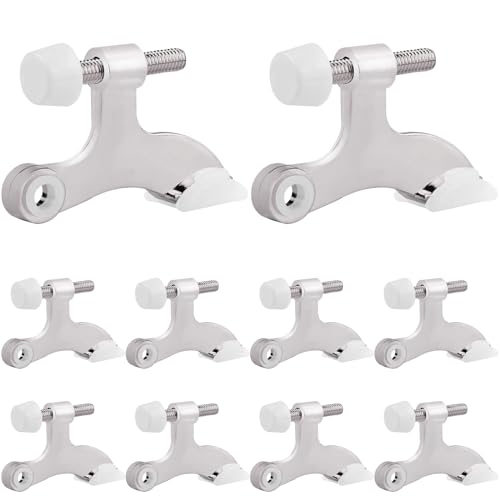 OBTANIM 8 Pack Silver Door Stopper