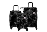 TRAVEL WORLD GPS Lot de 3 Valises Cabine – Extra Petite + Petite + Moyenne 60% ABS...