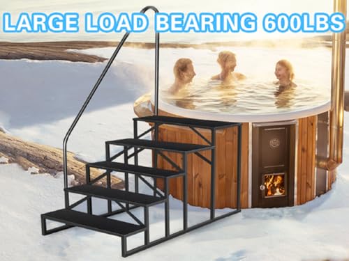 Escalera para Piscina con 4 Peldaños y Barandales miniatura 6