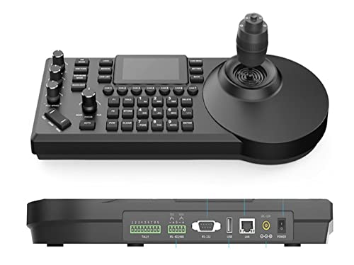 THEGIS Conmutador de vídeo, Joystick del Teclado del Controlador PTZ de transmisión en Vivo for el Control de la cámara PTZ de la videoconferencia 4K a 60 Hz para PS5 (Color : 02#, Size : C)