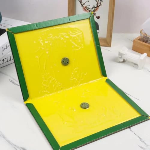 Image of Green /Yellow Sticky Insect Trap (Green /Yellow, 6.5 x 8 Inch, Big Size) - (Pack of 1)