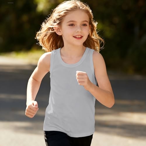 Image of Soft Undershirt Tank Top Cotton Sleeveless Shirts for Girls Or Boys