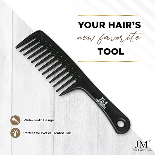Peine de Dientes Anchos para Cabello Rizado Negro miniatura 6