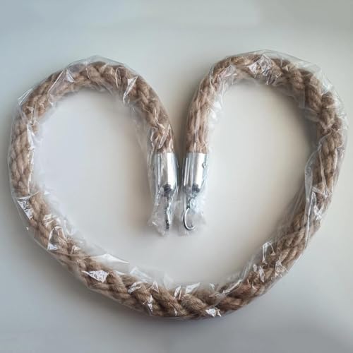 Barrière en corde de chanvre avec cloison de sécurité robuste