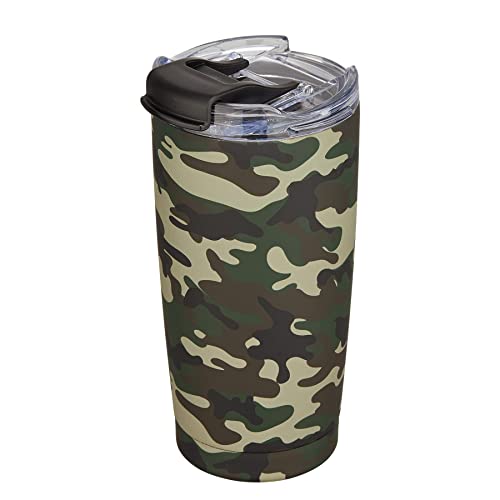 Civago Insulated Tumbler With Lid And Straw, 20 Oz Stainless Steel Vacuum Coffee Tumbler, Double Wall Coffee Cup, Thermal Travel Coffee Mug For Hot And Cold Drinks, Camo #TOP7