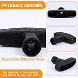 4 Pack Lawn Mower Pull Handle Gasoline Engine Starter Handle Grip Recoil Starter Pull Cord Handles Replacement for Generator Chainsaw Trimmer Edger Brush Cutter Engine Parts 2.76 x 2.13 Inches - Image 3
