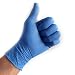 Produktbild Cofemy Einweg-Handschuhe aus Nitril, 100 Stück, medizinische Untersuchungshandschuhe, latexfrei, gute Qualität, dehnbar, angenehm zu tragen (XL, Blau), 48M5PD061JYSV19I