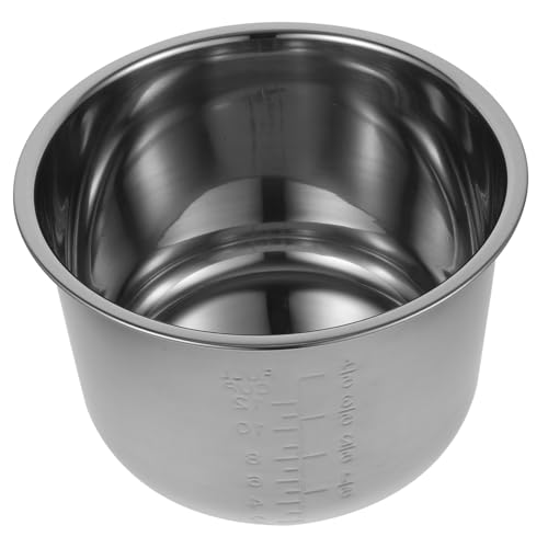 UKCOCO Olla Interior Antiadherente Inoxidable Arrocera Eléctrica de Reemplazo de Recipiente para Cocción para Sopa y Pasteles Medidor Preciso Accesorio de Cocina