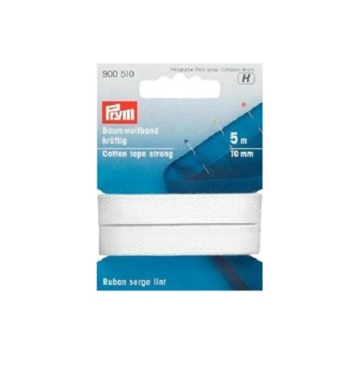 Prym 900510 Cotton Band Strong 10 mm White 100% CO