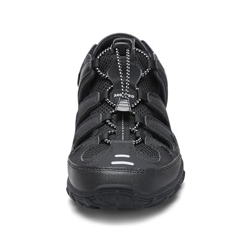 SAGUARO Men's Sport Sandals Adjustable Strap Closed Toe Outdoor Hiking Sandal Beach Water Shoes2