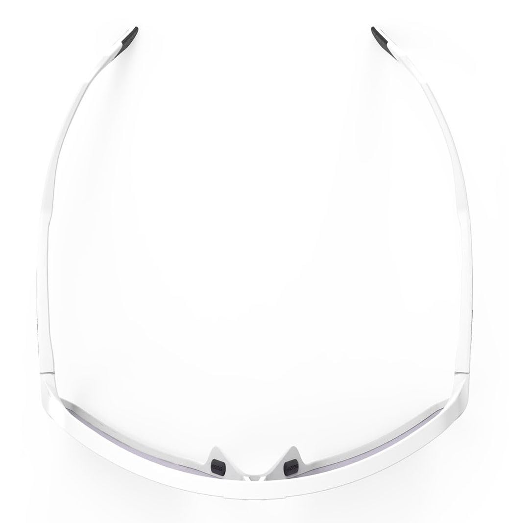 Rudy Project SPINSHIELD White Matte Impactx Photochromic 2Laser Purple Occhiali, Taglia Unica Unisex Adulti, bianco, Taglia unica