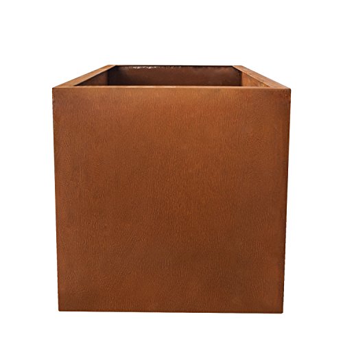 Köhko® Designer-Pflanztrog aus Cortenstahl Viva 60 x 27 x 26 cm | Pflanzkübel in Edelrost-Optik