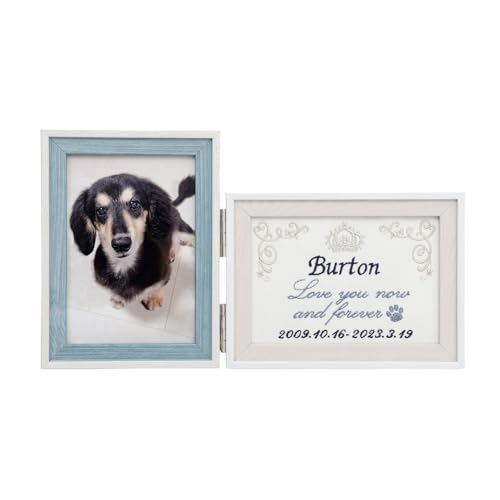 Onburt オリジナル 世界に一つだけ 刺繍 名入れ ペット メモリアル フォト フレーム 日本製 【 お仕立て券 】 クラウン