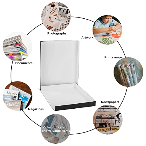 image for Lineco Photo Storage Box, 11x14x1.5 inch, Drop Front Design. Acid-Free