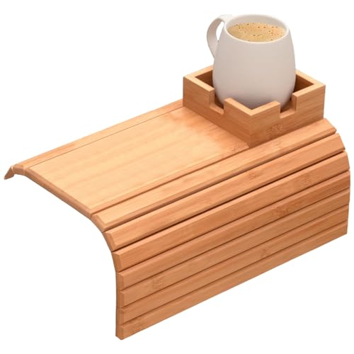 Bandeja plegable para brazo de sofá: evita caídas de mandos y teléfono 2