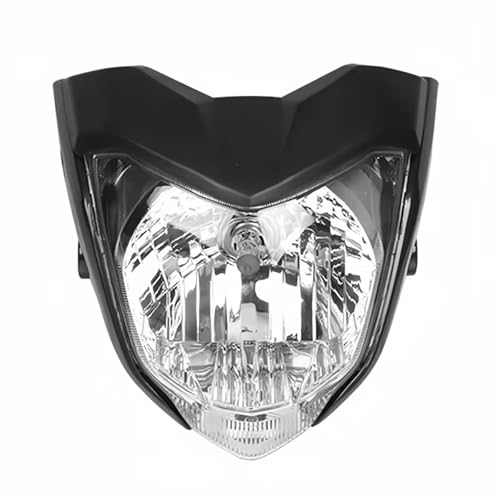Phare avant de moto noir idéal pour les trajets nocturnes en FZER150 et YS 150