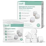 GROWNSY Bottle Washer Tablets 200 Count, Detergent Tablets Compatible with All Brands of Baby Bottle Washers, Cleans Milk Residue on Bottles, Pump Parts, and Baby Feeding Essentials