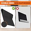 Double-Sided Non-Slip Workout Mat for Elliptical Machine, 23.6 x 17 Stepper Mat for Under Desk Ellipticals & Pedal Exercisers, Stability & Floor Protection, Compatible with Vibration Plate