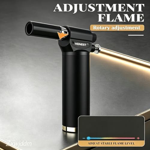 Encendedor de mano ajustable oxide black para soplete de cocina y encender velas 6