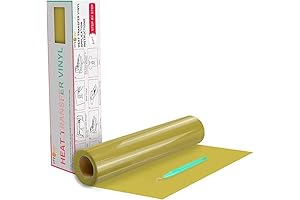 HTVront Heat Transfer Vinyl 12" x 20ft Gold for Shirts
